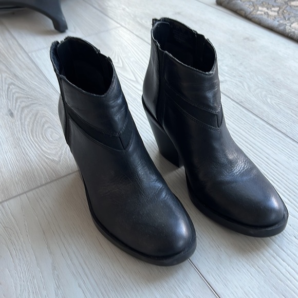 EUC Black Genuine Leather Naya booties. Worn once. - Picture 2 of 7
